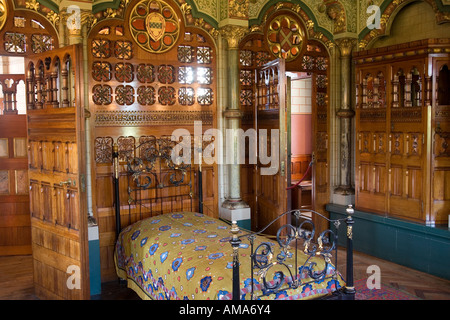 Wales Cardiff Cardiff Castle Herrn Butes Schlafzimmer Stockfoto