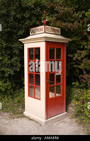 West Sussex Amberley arbeiten Museum K1 erste nationale Telefon-Kiosk 1920er Stockfoto