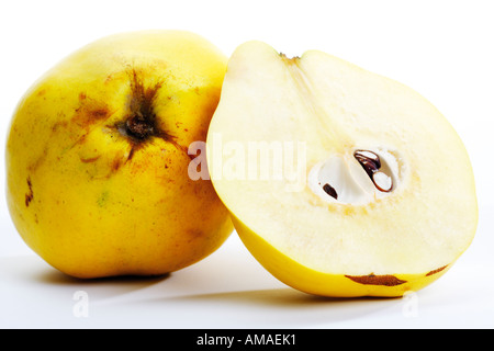 In Scheiben geschnittenen Quitten, close-up Stockfoto