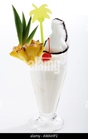 Pina Colada cocktail, Nahaufnahme Stockfoto