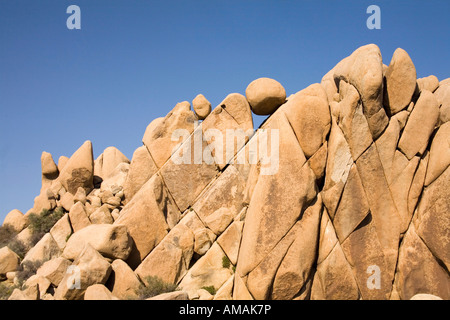 Granitfelsen, Joshua Tree Nationalpark, Kalifornien, USA Stockfoto