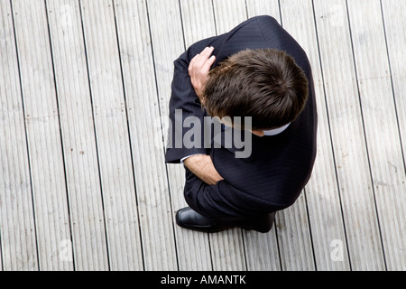 Ansicht eines Kaufmanns von oben Stockfoto