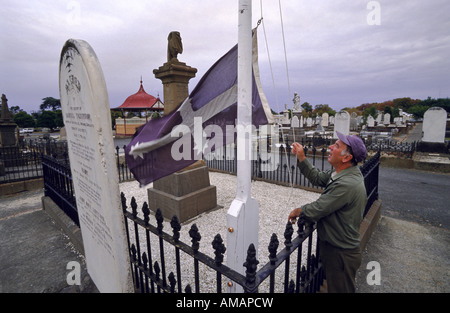 Eureka flag, Friedhof Ballarat, Australien Stockfoto