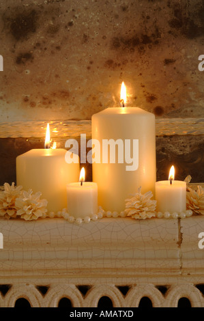 Weihnachts-Dekoration, Kerzen Stockfoto