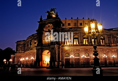 Semperoper Semper Oper Deutschland Dresden Stockfoto