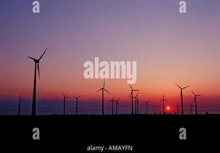 Windpark Deutschland Leipzig Stockfoto