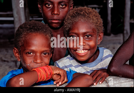 Kinder in einer Schule Papua New Guinea Neuirland Kavieng Stockfoto
