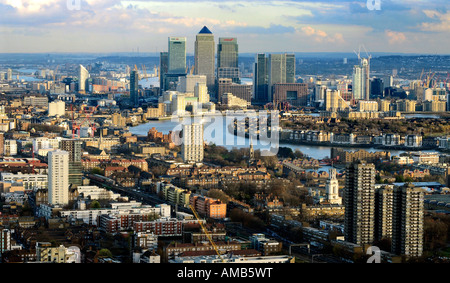 Ansicht von London aus dem obersten Stockwerk des Gebäudes Gherkin. Bild von Patrick Steel patricksteel Stockfoto