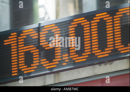 Dow Jones Times Square elektronischen Newsticker Januar 2005 Stockfoto