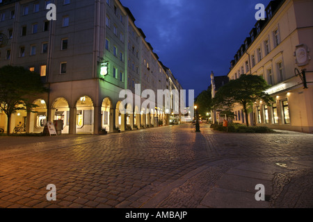 Nikolai-Viertel, blauer Stunde, Deutschland, Berlin Stockfoto