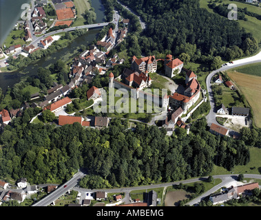 Schloss Harburg, zuerst in 12 bauen. Jahrhundert, Deutschland, Bayern, Harburg Stockfoto