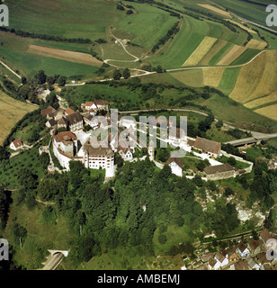 Schloss Harburg, zuerst in 12 bauen. Jahrhundert, Deutschland, Bayern, Harburg Stockfoto