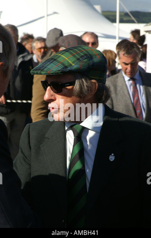 Sir Jackie Stewart interviewt in Goodwood Stockfoto