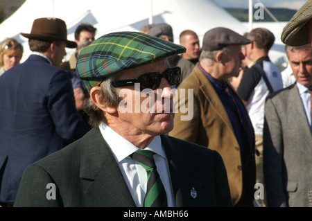 Sir Jackie Stewart interviewt in Goodwood Stockfoto