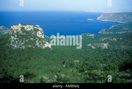 Monolithos Burg auf der Insel Rhodos Stockfoto