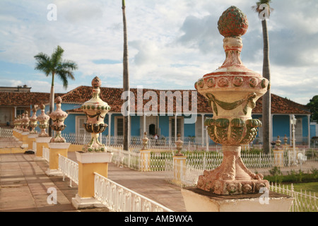 Kuba Trinidad Januar 2006 Plaza Mayor Stockfoto