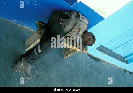 Nairobi obdachlose Kinder Stockfoto