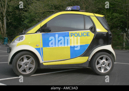 Polizei Auto Smart Auto in Somerset, England Stockfoto