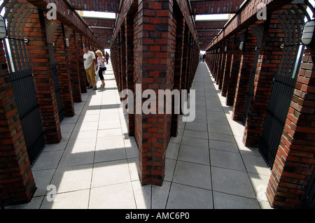 Der schnellste Aufzug Europas bringt Sie auf die Aussichtsplattform Panoramapunkt am Potsdamer Platz 1. Aus einer Höhe von 100 meter Stockfoto