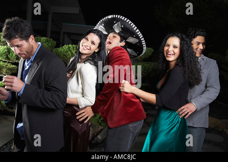 Menschen auf Party Stockfoto