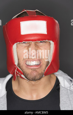 Porträt von Boxer Stockfoto