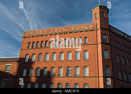 Das Chubb-Schloss funktioniert die alten Chubb Lock-Fabrik im Zentrum von Wolverhampton beherbergt heute die Leuchtturm-Kino und Kunst-Galerie Stockfoto