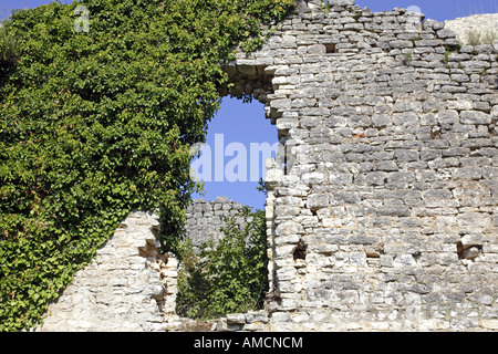 Kroatien Istrien Rovinj bleibt von Dvigrad 17. Jahrhundert mittelalterlichen Burgstadt Stockfoto