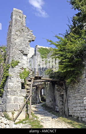 Kroatien Istrien Rovinj bleibt von Dvigrad 17. Jahrhundert mittelalterlichen Burgstadt Stockfoto