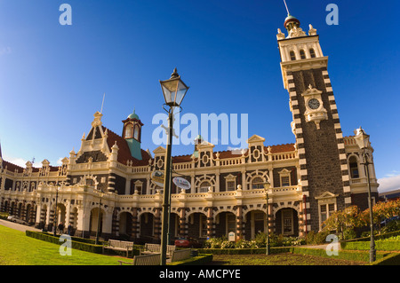 Railway Station, Dunedin, Otago, Südinsel, Neuseeland Stockfoto