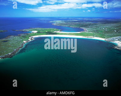 Tballyconnelly, Clunty-Galway, Irland, Rei sandigen Buchten wieder auf einander an Irlands Westküste, Schönheit in der Natur, Stockfoto
