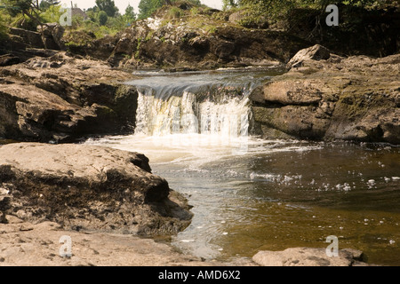 Teil die Falls of Dochart im Dorf Killin in Perthshire, Schottland Stockfoto