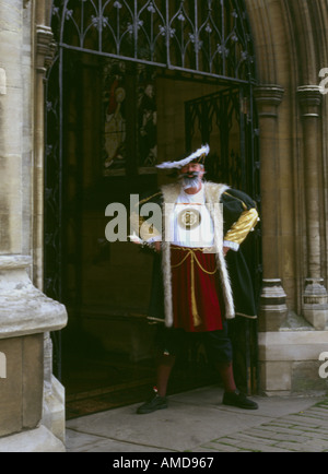 Henry V111 steht auf dem Portal von St. James Kirche Louth Lincolnshire Stockfoto