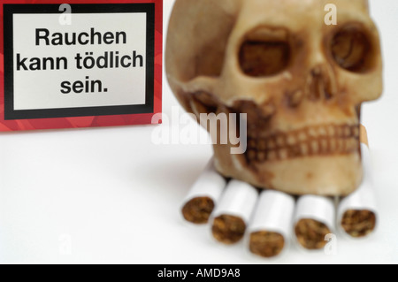 Zigaretten, Box, Anti-Raucher-Kampagne Stockfoto