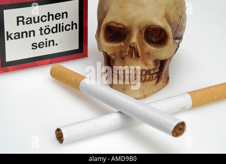 Zigaretten, Box, Anti-Raucher-Kampagne Stockfoto