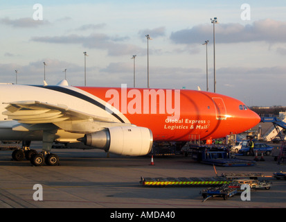 Flughafen Manchester UK TNT Global Express Flugzeugen A300 Stockfoto