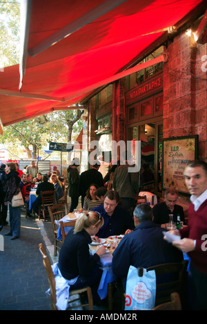 Griechenland-Attika Athen Bairaktaris Restaurant in Monastiraki Platz Stockfoto