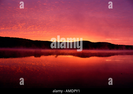 Sunrise Kingston Creek, New Brunswick, Kanada Stockfoto