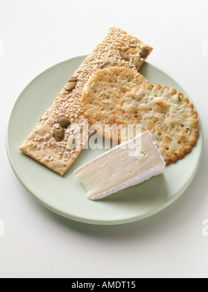 Cracker Brie Stockfoto