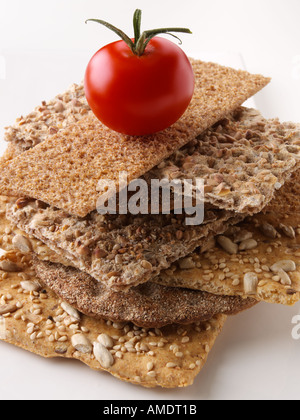 Knusprige Brot Cracker Stockfoto