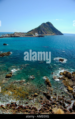 Nordamerika, Mexiko, State of Mazatlan, Sinaloa, Hill Lookout. Blick auf El Faro Leuchtturm Hill. Stockfoto