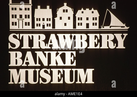 Strawberry Banke, Portsmouth, New Hampshire, Vereinigte Staaten von Amerika Stockfoto