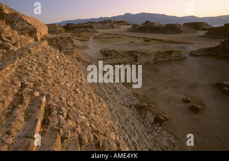 Monte Alban, Oaxaca, Mexiko, Zapoteken Stockfoto