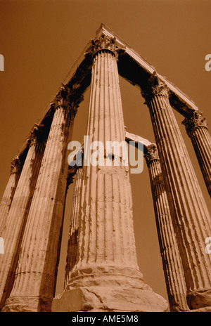 Olympieon Athen, Griechenland Stockfoto