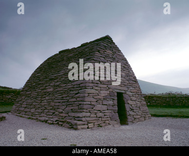 Oratorium von Gallarus, in der Nähe von Ballynana, Halbinsel Dingle, County Kerry, Eire (Irland). Stockfoto