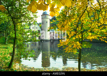 Schloss Mespelbrunn im Spessart Bereich Deutschland Stockfoto