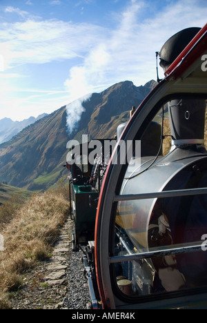 Mountain Train Rothorn Bahn zwischen Brienz und Brienzer Rothorn s Peak Alpen der Schweiz Stockfoto