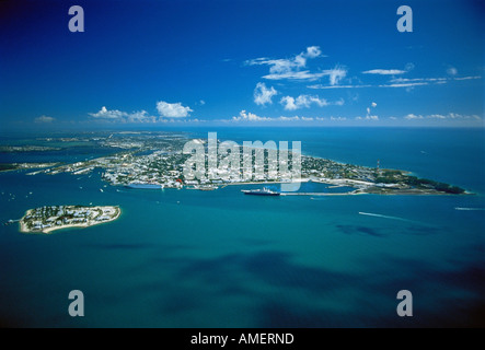 Luftaufnahme von Key West Florida, USA Stockfoto