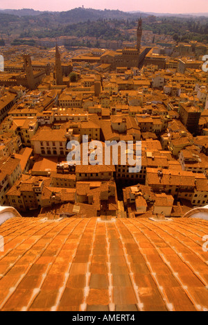 Übersicht des Palazzo Vecchio in Florenz, Toskana, Italien Stockfoto