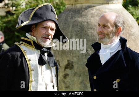 Georgische Trachtenumzug, der Jane Austen Festival in Bath England UK GB starten Stockfoto