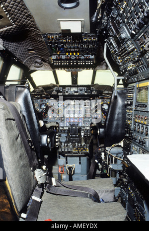 Duxford Air Museum Concord Flugzeugcockpit Concorde Stockfoto